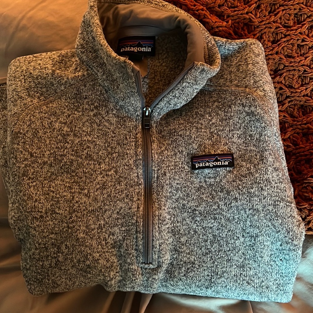Patagonia grey fleece jacket
